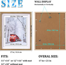 Load image into Gallery viewer, Superior Quality 16x20 Picture Frame: Solid Wood with Plexiglass, Ideal Gift