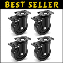 Load image into Gallery viewer, Premium 5-Inch Heavy Duty Casters with Lock - Ideal for Equipment &amp; Machinery