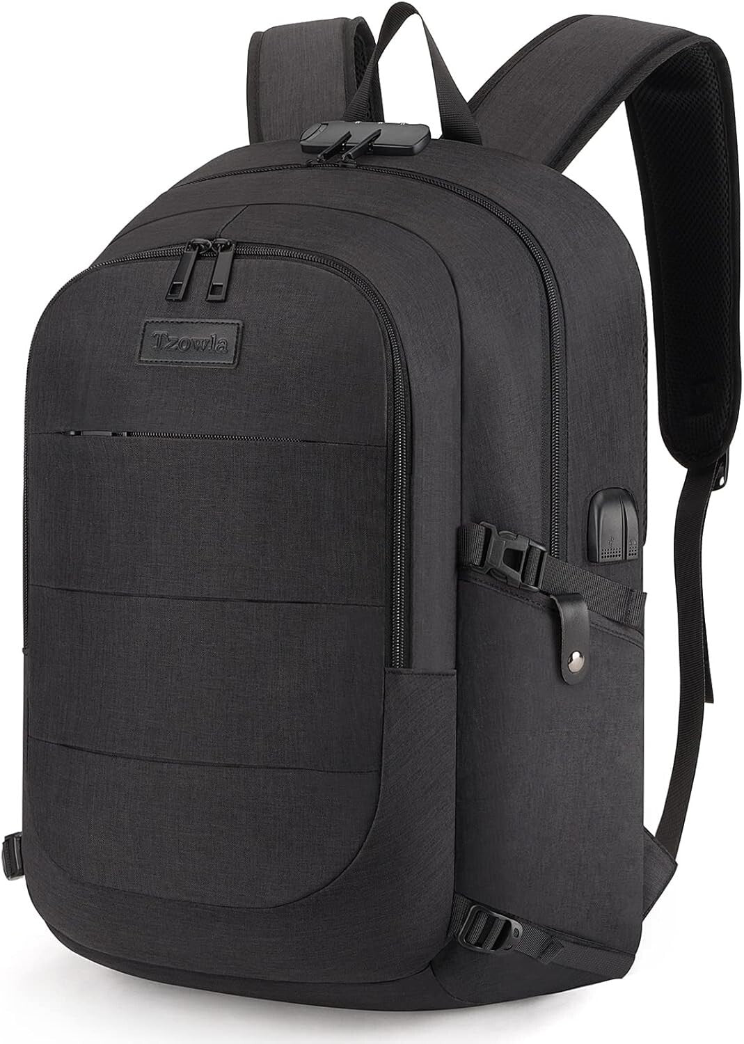 Durable Unisex 17.3” Laptop Backpack with Anti-Theft Lock & USB Charging Port