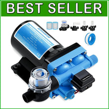 Load image into Gallery viewer, Versatile 12 Volt Water Pump with 55PSI Pressure - Perfect for RVs &amp; Marine Use