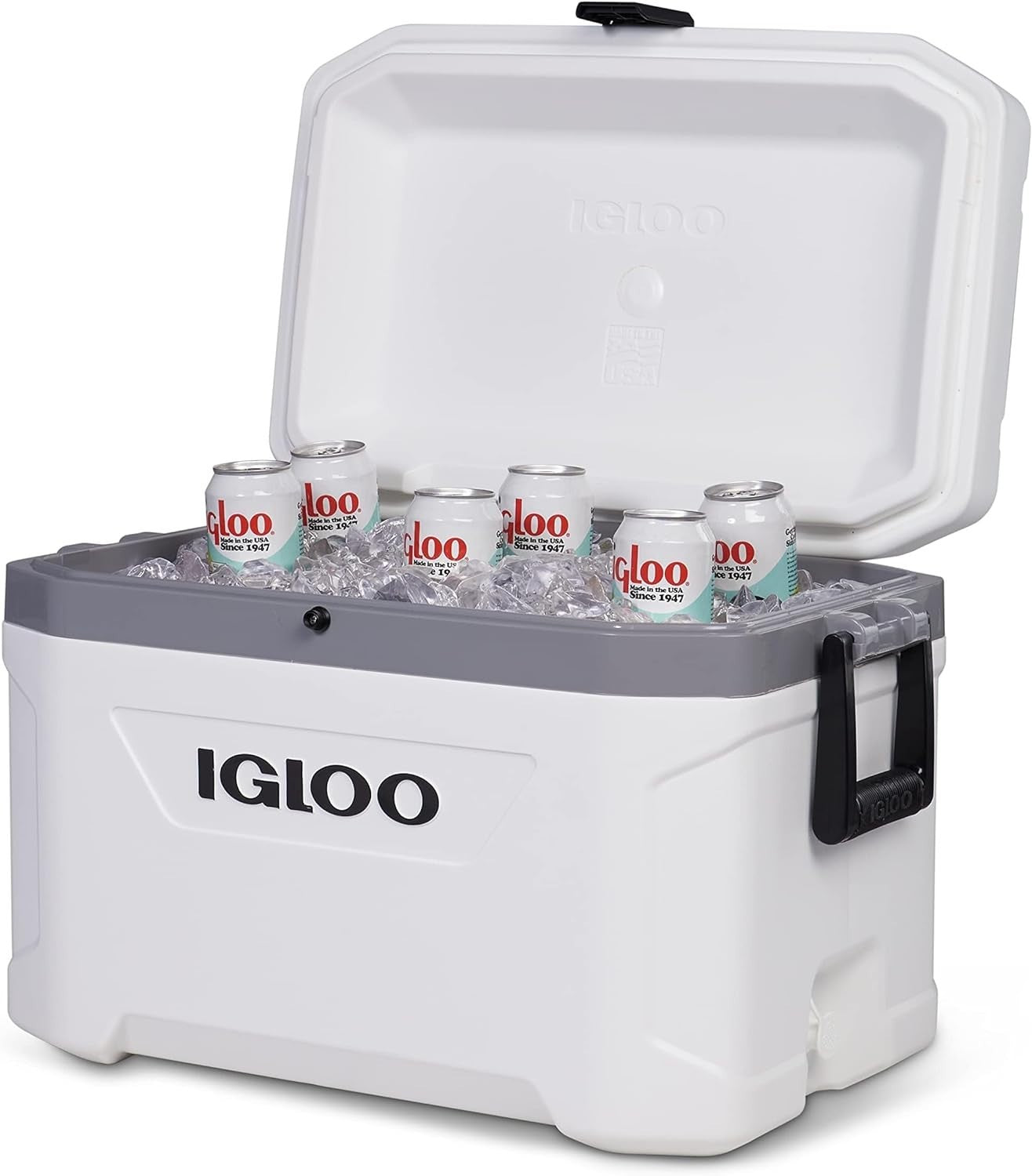 54 Qt Marine Cooler - Stainless Steel Insulated Ice Chest for Adventurous Souls