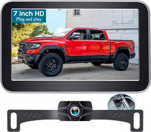 Load image into Gallery viewer, IP69 Waterproof Truck Backup Camera with 7-Inch Clear Monitor for Safe Parking