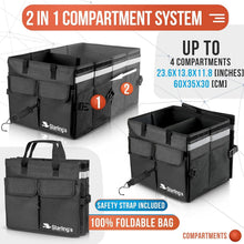 Load image into Gallery viewer, Heavy-Duty Car Trunk Organizer - Foldable Storage Box with Waterproof Bottom