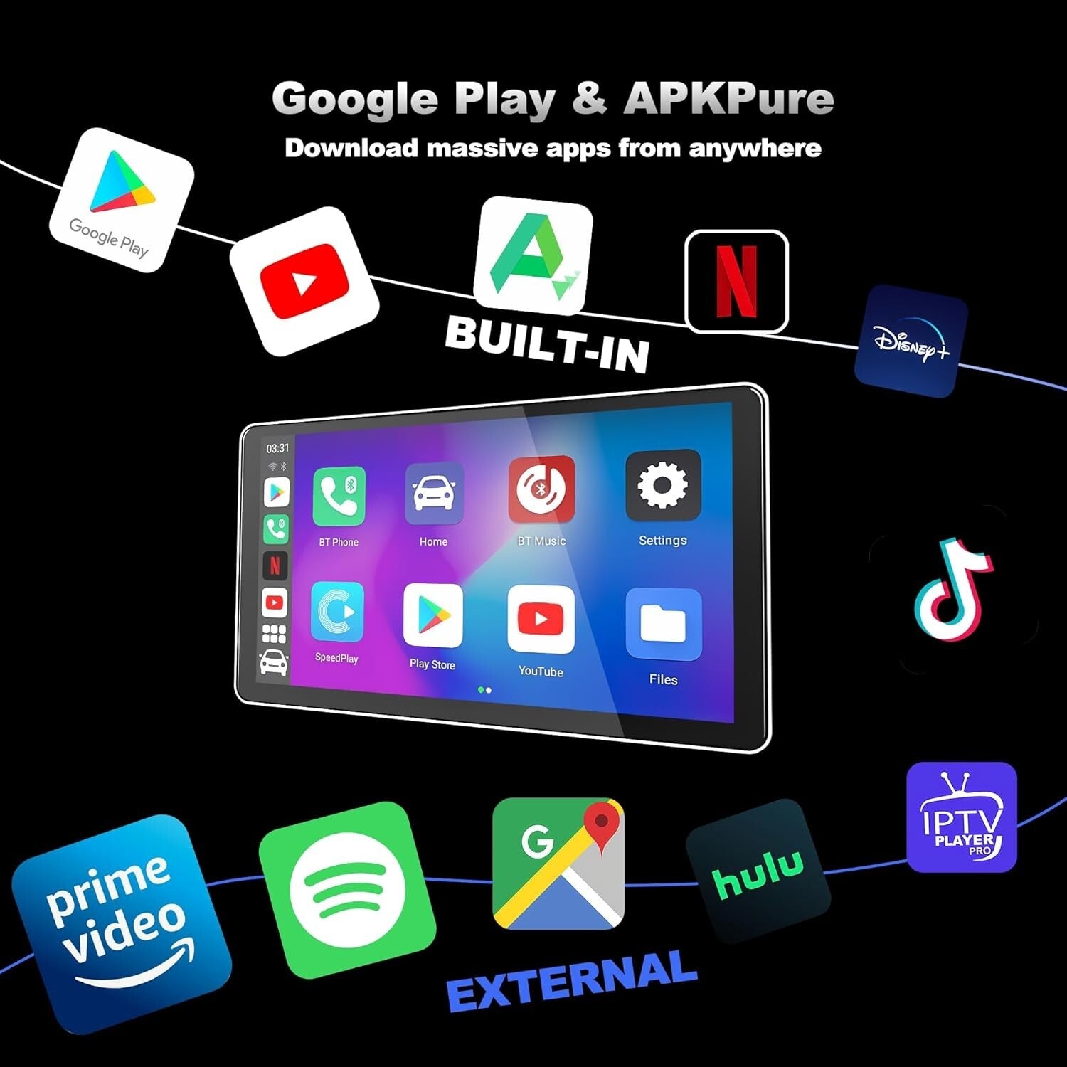 3-in-1 Wireless CarPlay & Android Auto Adapter – Easy Setup, Supports Streaming