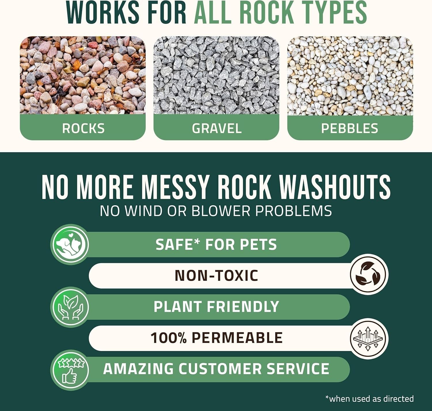 2.5 Gallon Weather-Resistant Rock Glue for Secure Landscaping & Easy Application