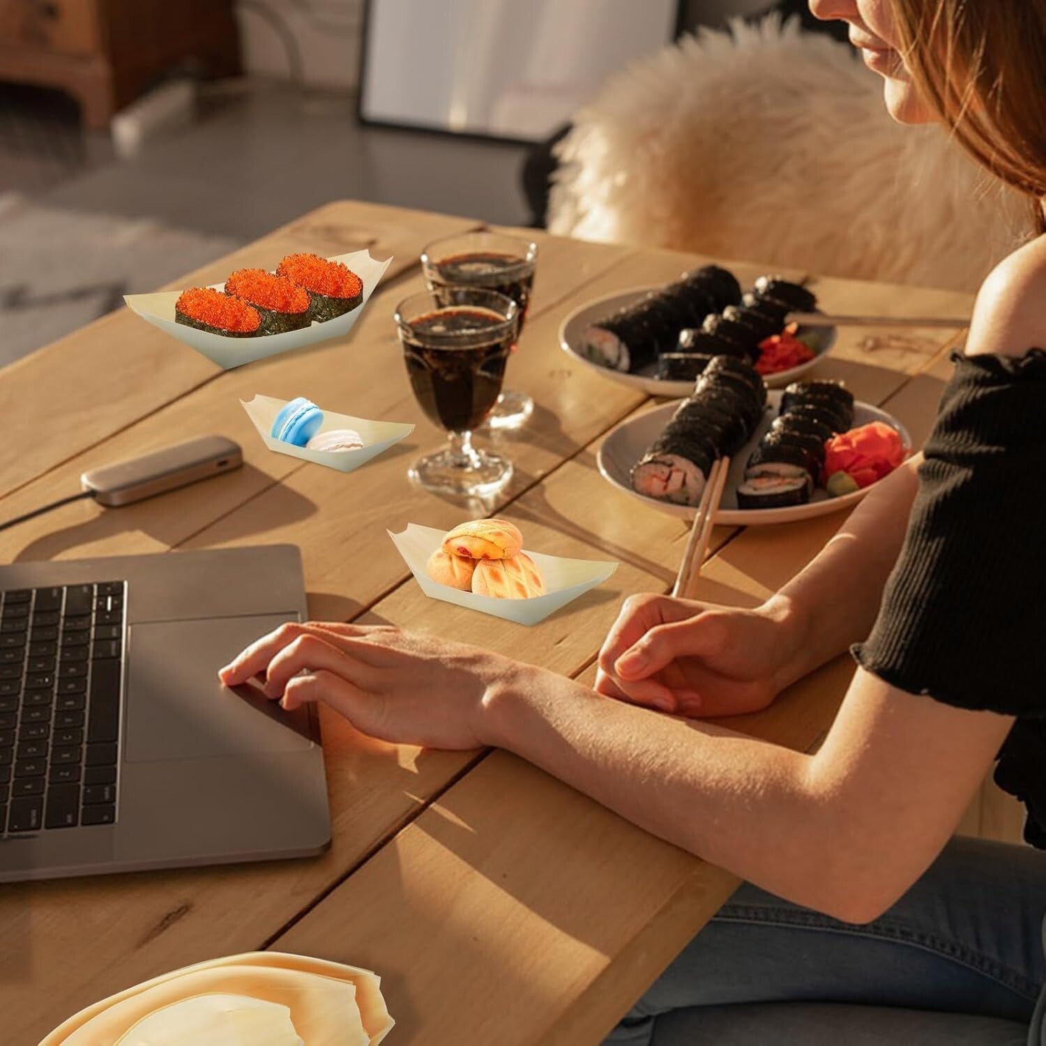 Versatile 500 Count Bamboo Plates - Perfect Boat Plates for Catering & Parties