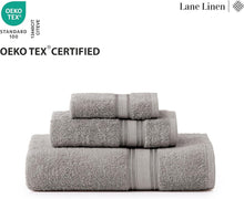 Load image into Gallery viewer, Elegant Space Grey 12-Piece Bath Towel Set - Luxurious 100% Cotton Collection