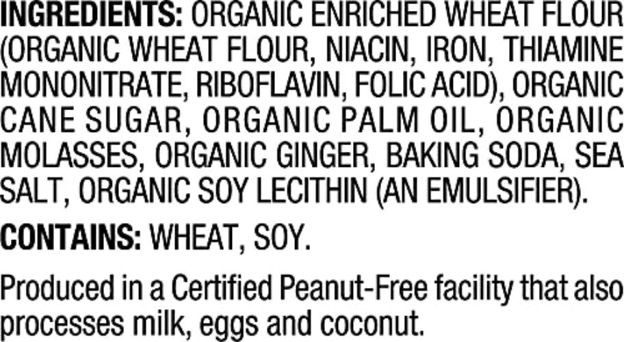 Deliciously Crunchy Ginger Snaps - Kosher, Peanut-Free Organic Care Pack of 8