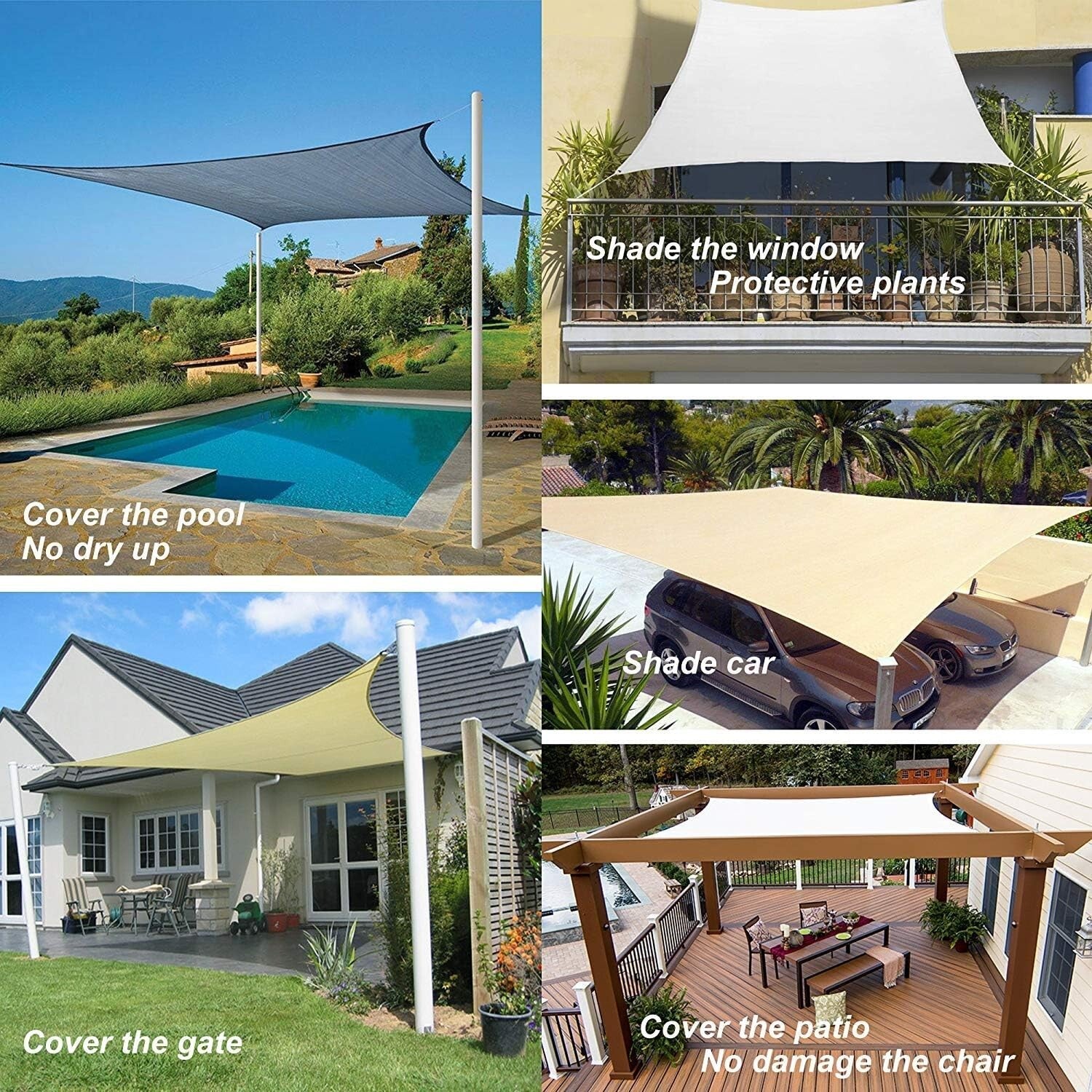 Durable Grey 10' x 12' Rectangle Sun Shade Sail for Stylish Outdoor Protection