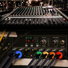 Load image into Gallery viewer, Premium Braided 3ft XLR Microphone Cables - 6 Pack with Color-Coded Connectors