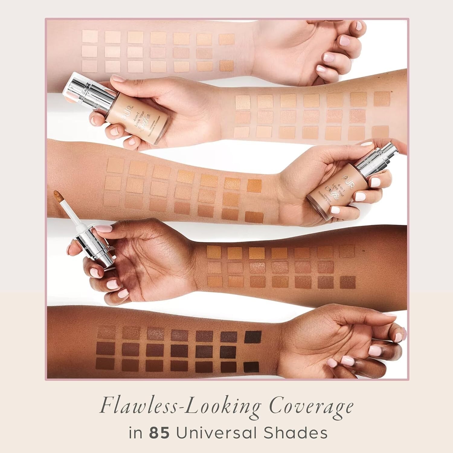 Flawless Matte Foundation & Concealer Cream - Two Application Methods Available