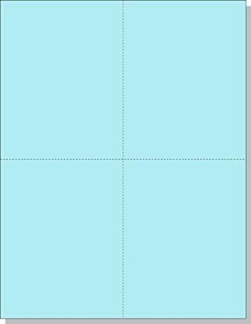 Professional Quality Blue Postcards - 250 Sheets with Duplex Printing Capability