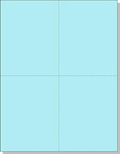 Load image into Gallery viewer, Professional Quality Blue Postcards - 250 Sheets with Duplex Printing Capability