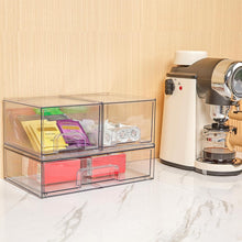Load image into Gallery viewer, Clear Stackable Organizing Drawers - Set of 6 for Kitchen, Bathroom, and Beyond