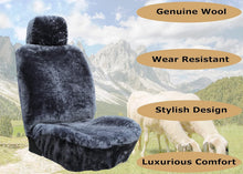 Load image into Gallery viewer, Genuine Furry Shearling Seat Covers for Cars - Winter Warmth and Summer Cool