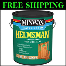 Load image into Gallery viewer, Versatile Water-Based Spar Urethane for Wood - 1 Gallon, Semi-Gloss, 500 sq ft