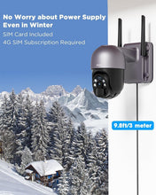 Load image into Gallery viewer, Continuous 4G LTE Surveillance Camera with 20W Solar Panel for Off-Grid Use