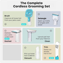 Load image into Gallery viewer, Effortless Dog &amp; Cat Grooming Vacuum: Cordless, Quiet &amp; HEPA Filtration Power