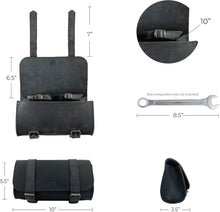 Load image into Gallery viewer, Elegant Tool Organizer for Bikes: Leather Handlebar Pouch with Lifetime Warranty