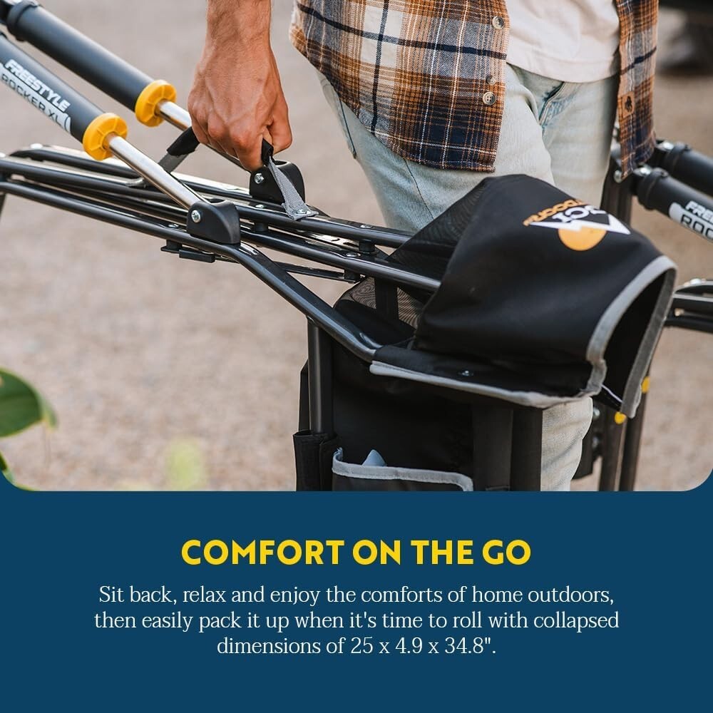 Comfortable Freestyle Rocker XL – Ideal for Sports Events and Outdoor Relaxation