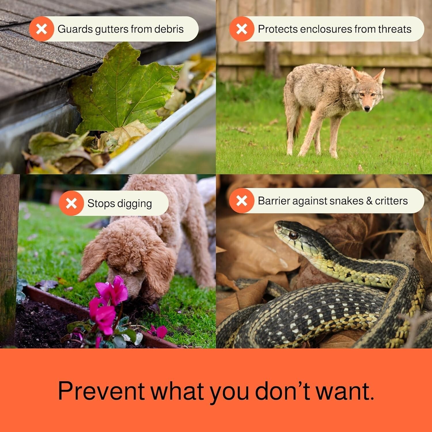 Lightweight 2.29lb Plastic Mesh Fence - Ideal for Balconies & Gardens - 2 Pack