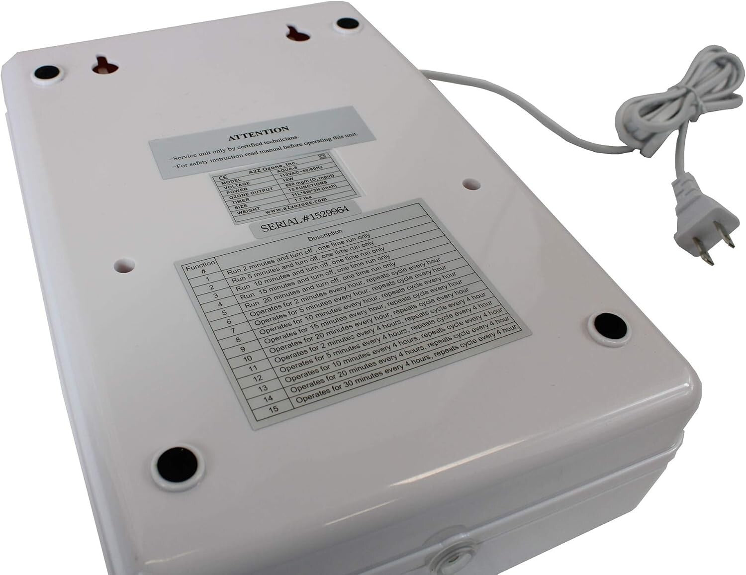 Automated Ozone Generator for Safe Drinking Water & Food Purity - User-Friendly