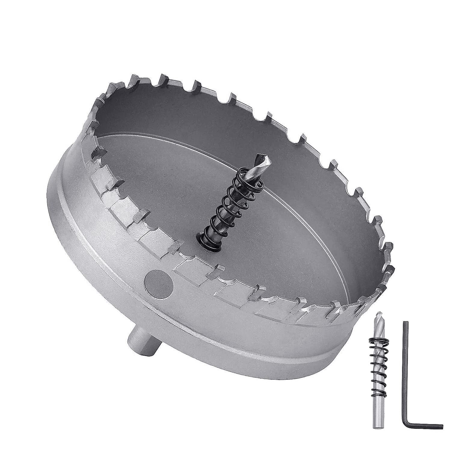 55mm Metal Hole Saw with Dual Drill Bits - Ideal for Wood and Metal Projects