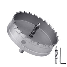 Load image into Gallery viewer, 55mm Metal Hole Saw with Dual Drill Bits - Ideal for Wood and Metal Projects