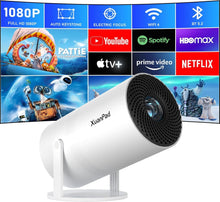Load image into Gallery viewer, Portable Full HD 1080P Mini Projector with WiFi &amp; Bluetooth - Netflix Ready