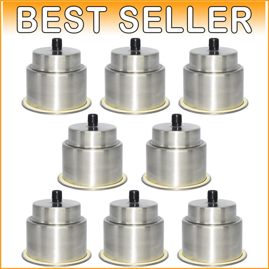 Stylish 8-Piece Drink Holder Set for Marine & Automotive Applications - Silver