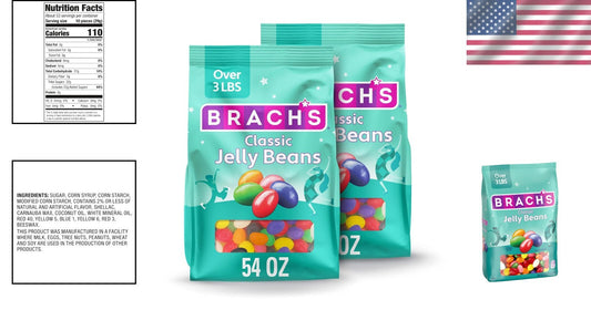 54 oz Bulk Classic Jelly Beans - Assorted Fruity Flavors for Every Celebration