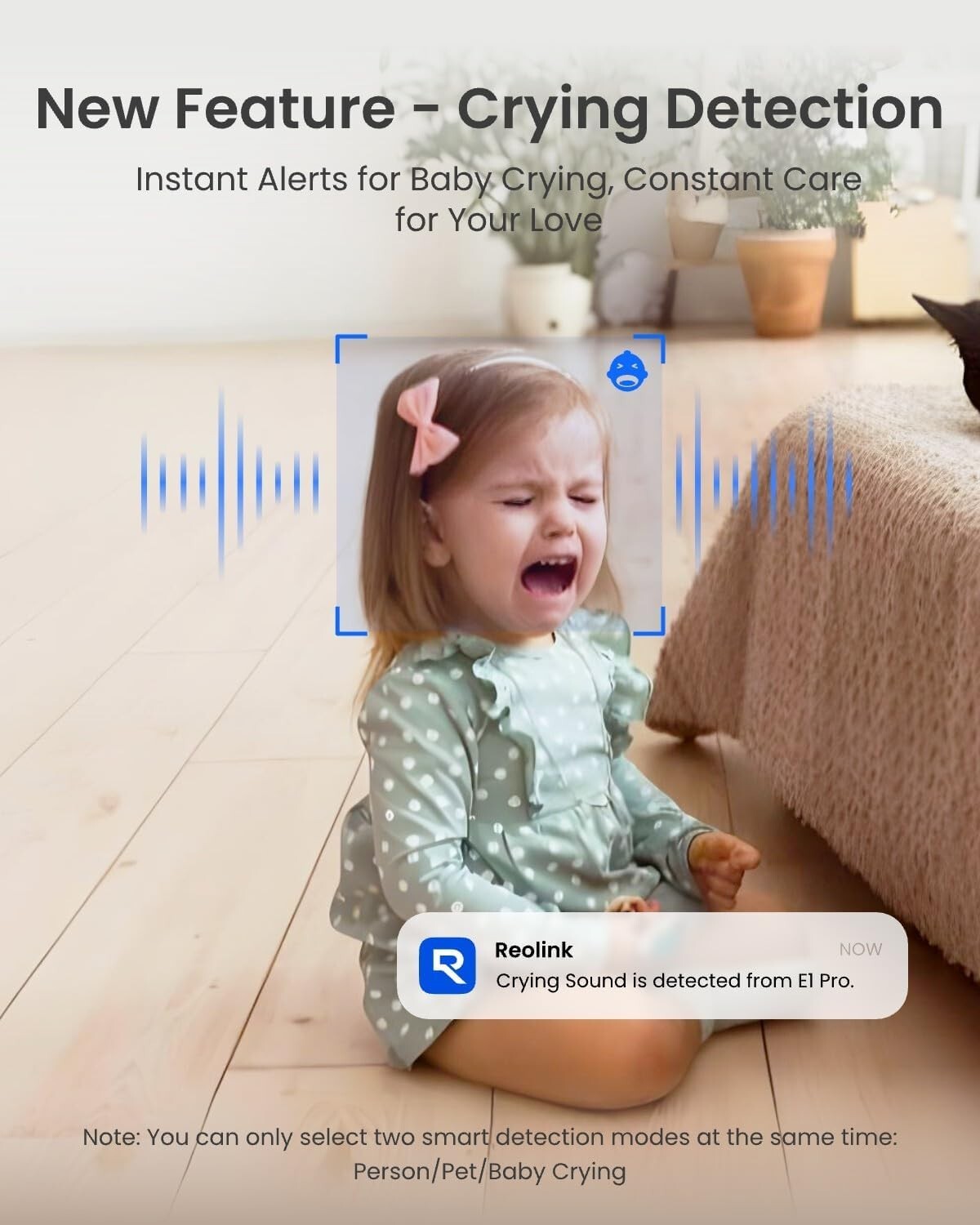 Advanced 5MP Indoor Camera with Auto Tracking & Multiple Storage Options - Black