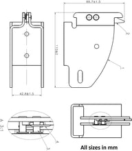 Load image into Gallery viewer, Versatile E-Track Shelf Brackets for 2x4 &amp; 2x6 Lumber - Safety Assured Storage