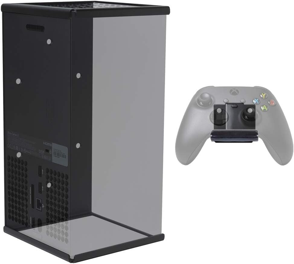 Sleek Wall Mount for Xbox Series X - Durable Steel & Controller Holder Bundle