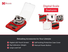 Load image into Gallery viewer, Portable Ammo Reloading Scale with 0.1 Grain Accuracy and Calibration Weight