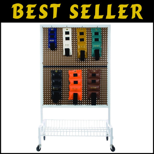 Durable Adjustable Ankle and Wrist Weights for Cardio and Toning - Rack Included