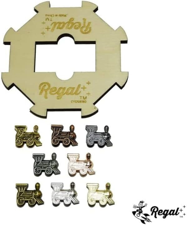 Ideal Gift: Mexican Train Double 15 Dominoes Set with Metal Trains - 2-8 Players