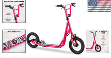 Load image into Gallery viewer, BMX-Style Kick Scooter with 12-Inch Air Tires for Kids Ages 6 and Up