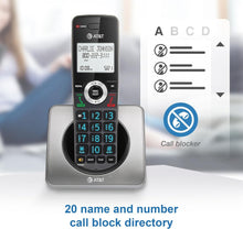 Load image into Gallery viewer, Long-Range Cordless Phone Duo with Call Block, Speakerphone, and Backlit Display