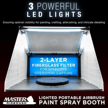 Load image into Gallery viewer, High-Performance Portable Spray Booth with Bright LED Lights &amp; Turntable Access