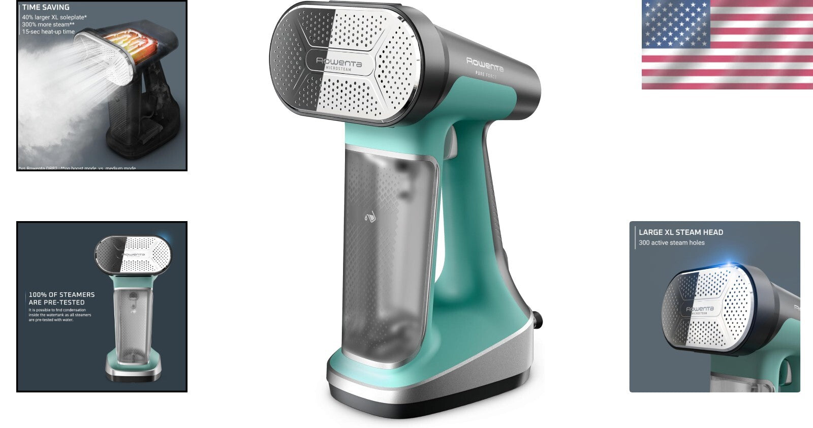 XL Soleplate Handheld Steamer & Iron - Effortless Vertical Steaming & Ironing