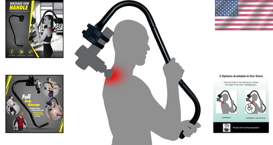 BackBadger: The Ultimate Ergonomic Holder for Massage Guns - Hassle-Free Relief