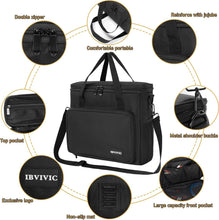 Load image into Gallery viewer, Durable Black Microphone Carrying Case with Foam &amp; Adjustable Shoulder Strap