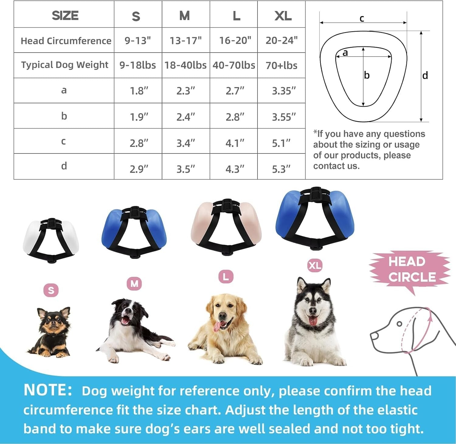 Comfortable Large Red Dog Earmuffs for Fireworks and Loud Noises - 29dB NRR