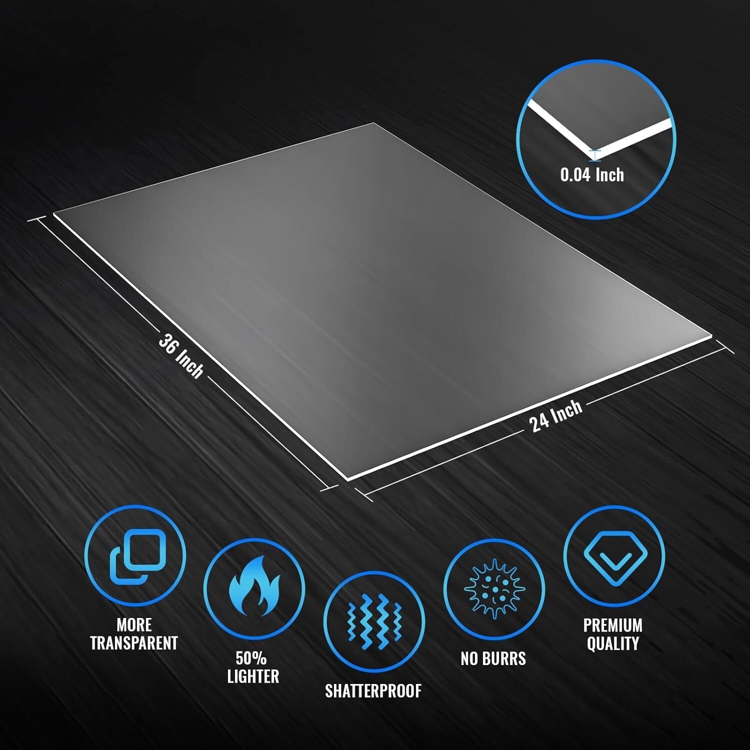 Versatile 6 Pack of 24x36 Plexiglass Sheets for DIY Pet Projects & Crafts