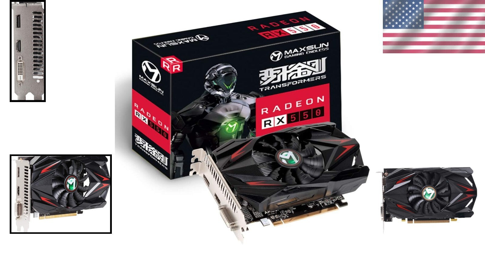 Efficient 4GB GDDR5 Graphics Card with DirectX 12 Support for Gaming & Editing