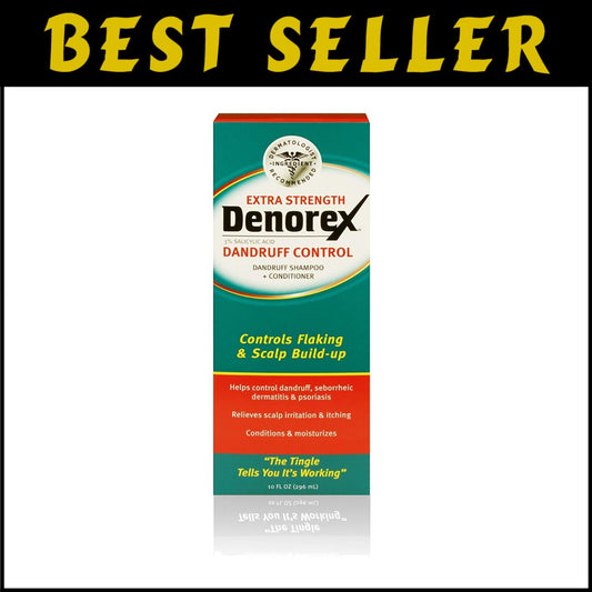 10 oz Extra Strength Dandruff Shampoo & Conditioner Gel - 3 Pack for Adults