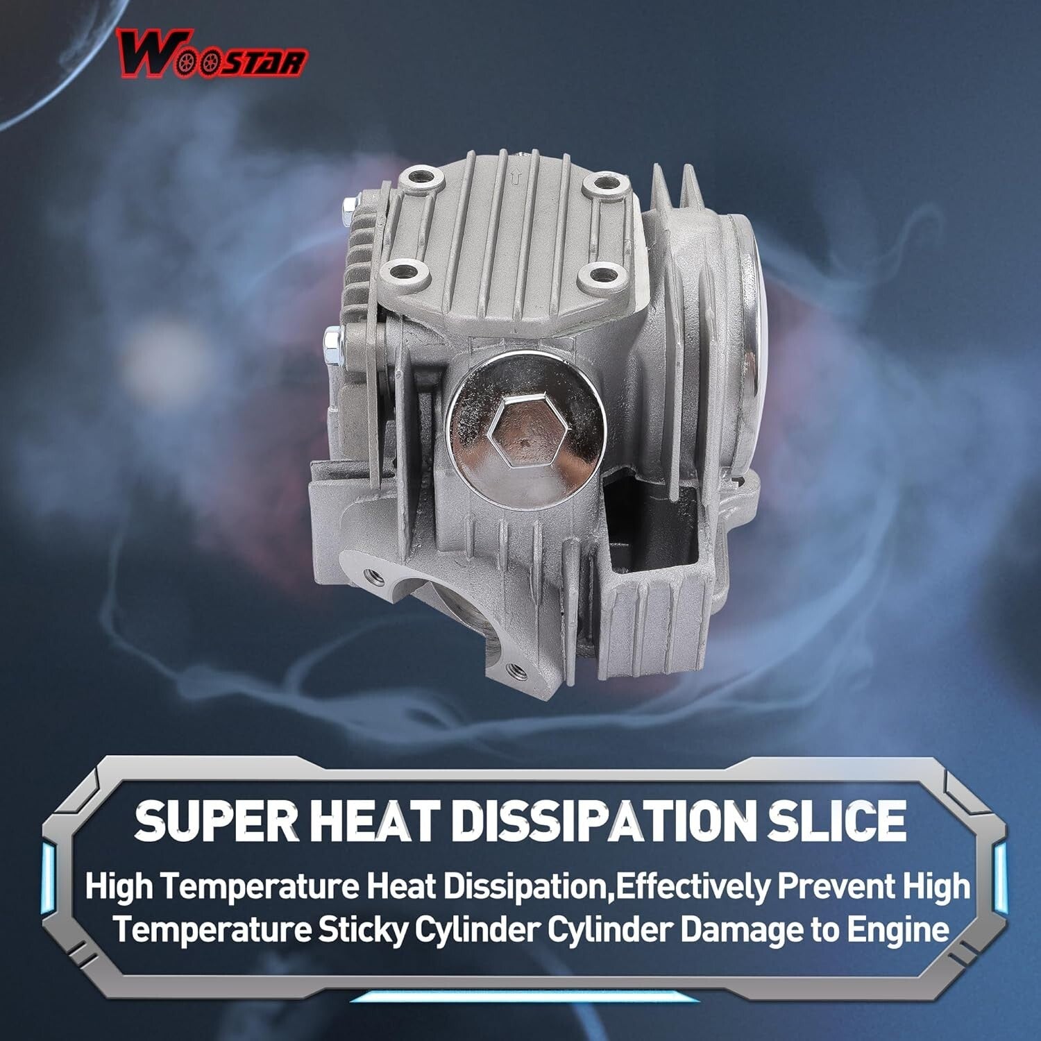 Engine Performance Upgrade: 66mm Valves and Piston Kit for 110cc Dirt Bikes