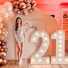 Load image into Gallery viewer, Durable 4FT Light Up Marquee Number 50 with Easy Assembly for Celebrations