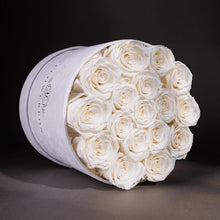 Load image into Gallery viewer, Timeless 17 Luxury Roses Gift in White Velvet Box - Perfect for Any Occasion